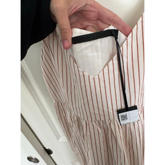 NWT Jenni Kayne Cotton Blend Cove Dress Candy Striped Quite Luxury Medium - Picture 6 of 7